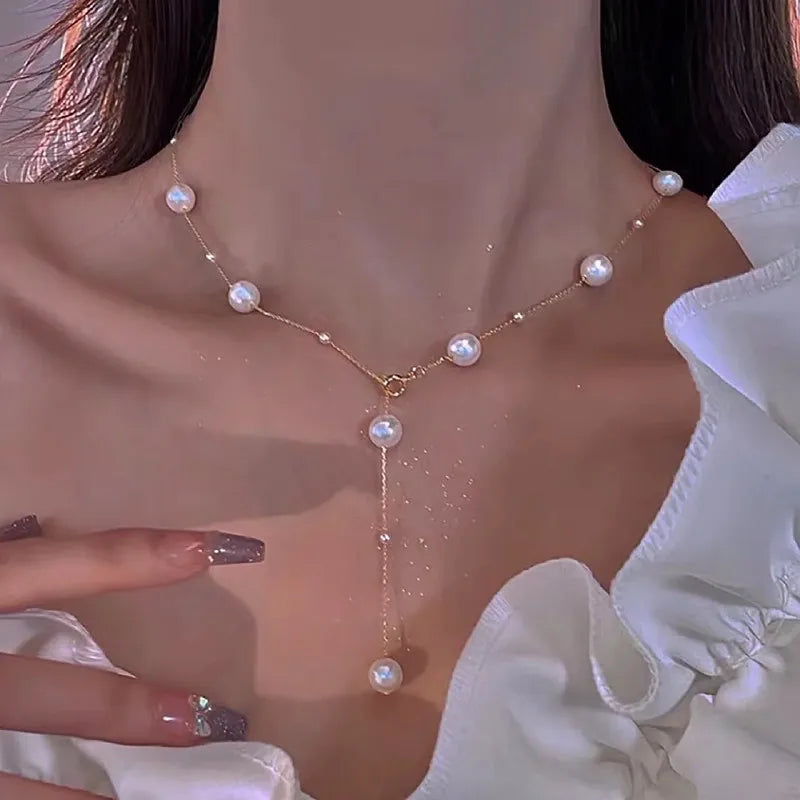 Timeless Elegance: Sterling Silver Pearl Necklace