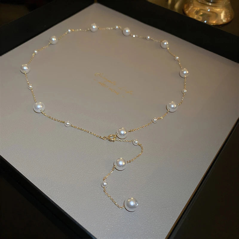 Timeless Elegance: Sterling Silver Pearl Necklace