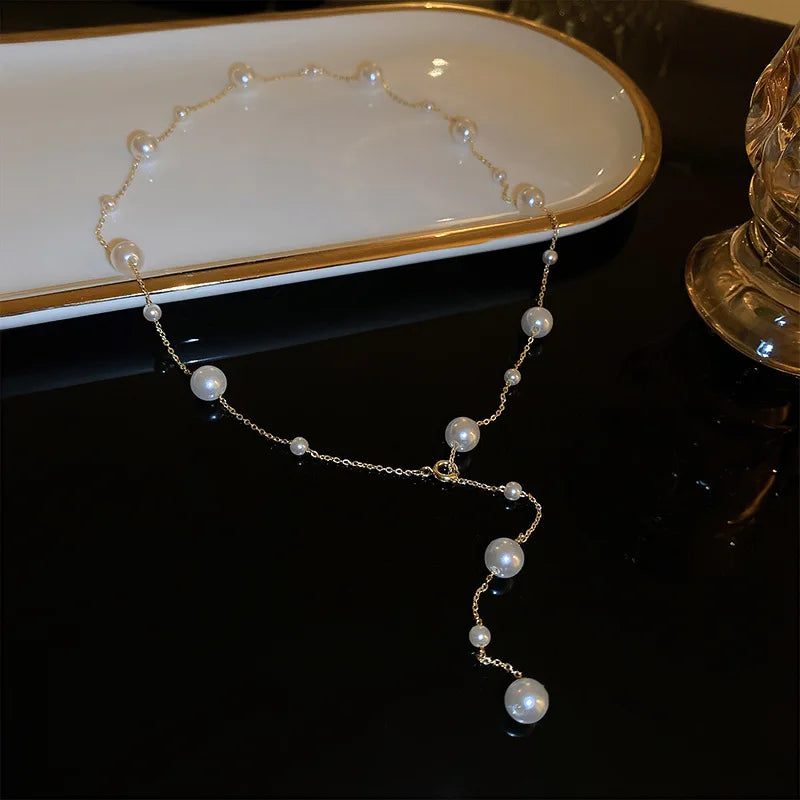 Timeless Elegance: Sterling Silver Pearl Necklace