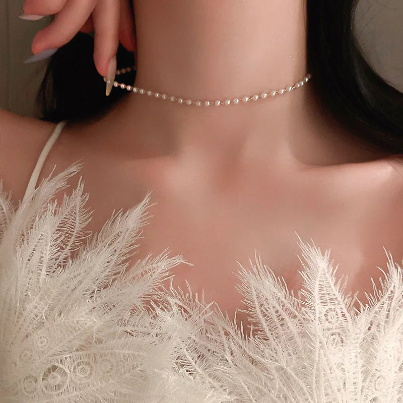 Timeless Elegance: Sterling Silver Pearl Necklace